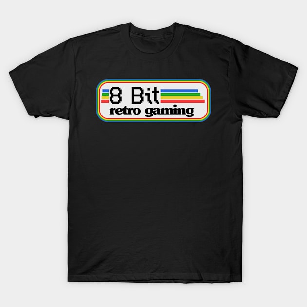 8 Bit Gaming Old Game 16 Bit Gaming Retro Vintage T-Shirt by Kuehni